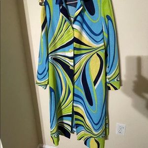 Over coat good condition, long and quality fabric.